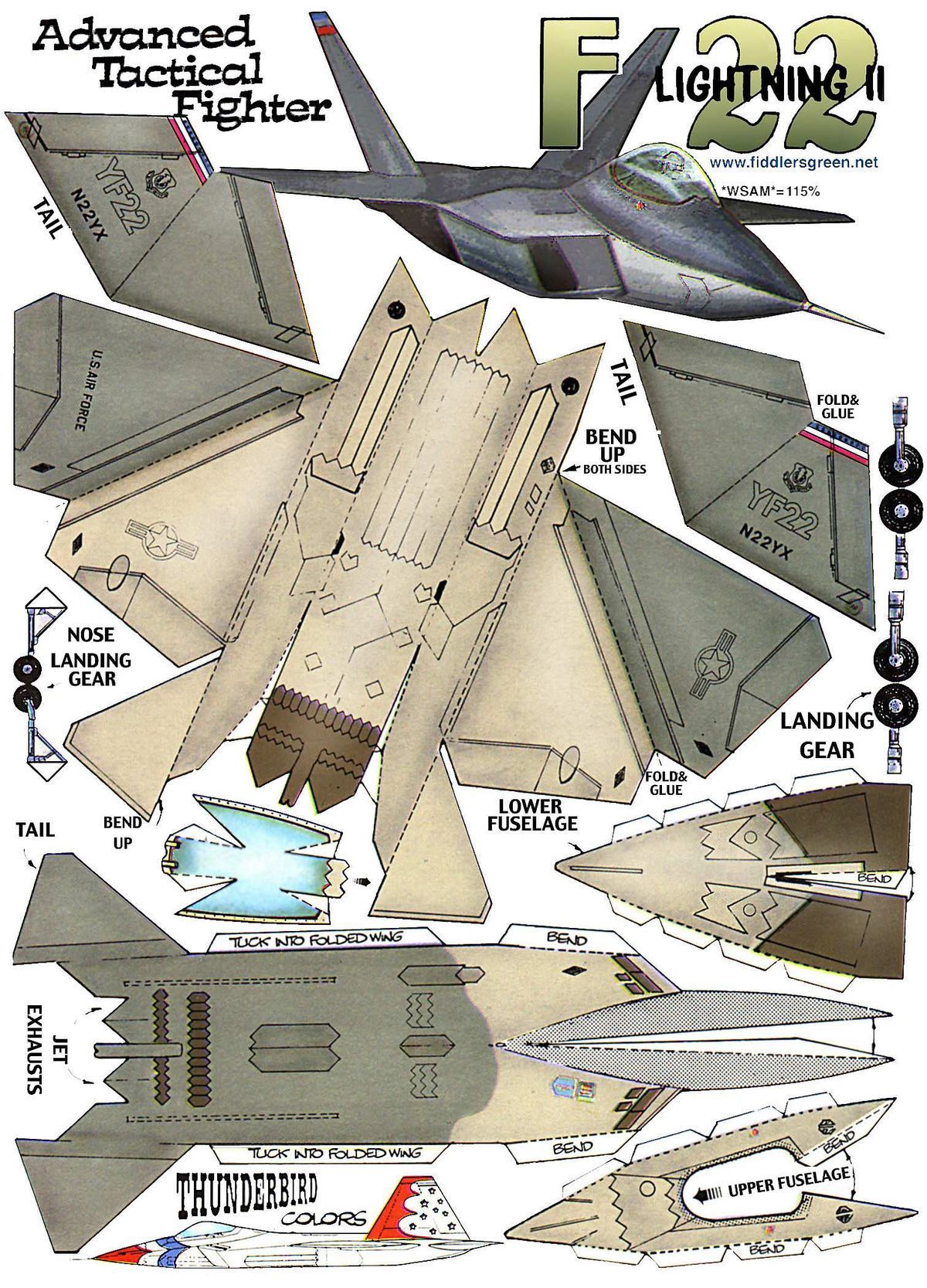 3d paper plane models